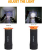 EverBrite 2 Pcs 2-in-1 Mini Lantern and Torch Portable Outdoor LED Zoomable Torch