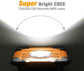 EverBrite 60W 5000LM CREE COB Work Light, Portable Aluminium Flood Light with Stand, Adjustable Lighting Angles