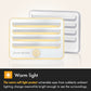EverBrite 3 Pcs Motion Sensor Night Lights, LED Soft Warm Light, Battery Powered Auto Night Lights