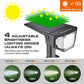 EverBrite 2 Pcs 30 LEDs 2-in-1 Solar Landscape Spotlights IP67 Waterproof Solar Powered Garden Lights 4 Modes Decorative Path Lights