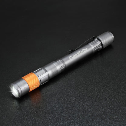EverBrite Rechargeable Pen Light, Zoomable, Handheld Pocket Flashlight with Clip, IPX4 Waterproof