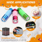 EverBrite Mini Glow in Dark Flashlights, Aluminum LED Flashlights Party Favors Assorted Colors for Camping, Hiking, Indoor (Batteries Included)