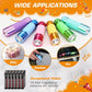 EverBrite Mini Glow in Dark Flashlights, Aluminum LED Flashlights Party Favors Assorted Colors for Camping, Hiking, Indoor (Batteries Included)