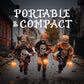EverBrite Halloween Pumpkin Collapsible Jack O Lantern Lights with Lanyard and Bat Glow Stick Set, Indoor/Outdoor, Battery Included