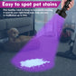 EverBrite UV Flashlight, 128 LED Blacklight for Pet Urine, Stains & Bed Bugs – 395nm (Batteries Included)（W）