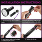 EverBrite UV Flashlight, 128 LED Blacklight for Pet Urine, Stains & Bed Bugs – 395nm (Batteries Included)（W）