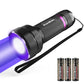 EverBrite 2-in-1 UV and White LED Flashlight, Dual Light Blacklight with AA Batteries (W）