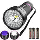 EverBrite 2-in-1 UV and White LED Flashlight, Dual Light Blacklight with AA Batteries (W）