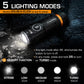 EverBrite USB-C Rechargeable Pocket Flashlight, 500 Lumens Mini Torch with Magnetic Base & Clip