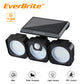 EVERBRITE 120 LED Beads IP65 Waterproof Outdoor Solar Powered Wall Light (W)