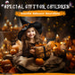 EverBrite Halloween Pumpkin Headlamp 5 Pack, 2 Modes LED Adjustable Headband, Orange Spot & Strobe Lights Halloween Gifts