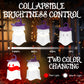 EverBrite Halloween Hanging Collapsible Ghost Lights, Two Color Changing, Indoor/Outdoor Halloween Spooky Party Decorations, Battery Included