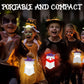 EverBrite Halloween Hanging Collapsible Ghost Lights, Two Color Changing, Indoor/Outdoor Halloween Spooky Party Decorations, Battery Included