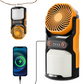EverBrite Rechargeable Camping Lantern with Fan, 1000LM & 4400mAh Power Bank, 3 Speeds, Portable with Hanging Hook (W)