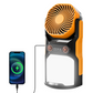 EverBrite Rechargeable Camping Lantern with Fan, 1000LM & 4400mAh Power Bank, 3 Speeds, Portable with Hanging Hook (W)