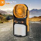 EverBrite Rechargeable Camping Lantern with Fan, 1000LM & 4400mAh Power Bank, 3 Speeds, Portable with Hanging Hook (W)