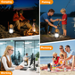 EverBrite Rechargeable Camping Lantern with Fan, 1000LM & 4400mAh Power Bank, 3 Speeds, Portable with Hanging Hook (W)
