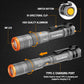 EverBrite Mini Pen Light, Rechargeable 300 Lumens, 4 Modes, with USB-C & Clip - Compact Flashlight for Inspection & Outdoors (W)