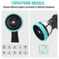 HAUSHOF 1/2" x 100 ft Retractable Garden Hose Reel with Automatic Rewind, 10-Pattern Spray Nozzle, Durable High-Pressure Hose, and 180° Swivel Bracket – Perfect for Watering Gardens, Cleaning Patios