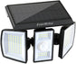 EverBrite 128 LED 7000K Solar Motion Sensor  Solar Outdoor Lights, 270° Wide Lighting, IP65 Waterproof
