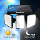 EverBrite 128 LED 7000K Solar Motion Sensor  Solar Outdoor Lights, 270° Wide Lighting, IP65 Waterproof