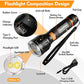 EverBrite 1000 Lumens LED Rechargeable Flashlight High Lumens, Zoomable Aluminum Flashlight with Digital Focus, 4 Modes and Water Resistant
