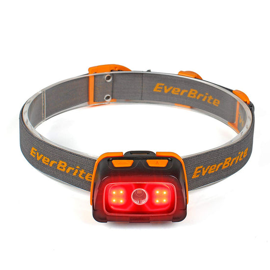 EverBrite Headlamp-300 Lumens Headlight with Red/Green/White Light and Tail Light