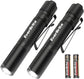 EverBrite 2 Pcs LED Pocket Mini Pen Light Flashlight with High Lumens and 3 Modes, AAA Battery Included