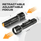 EverBrite Aluminum LED Flashlight 4 Lighting Modes  Zoomable Adjustable Focus for Power Outages & Emergencies