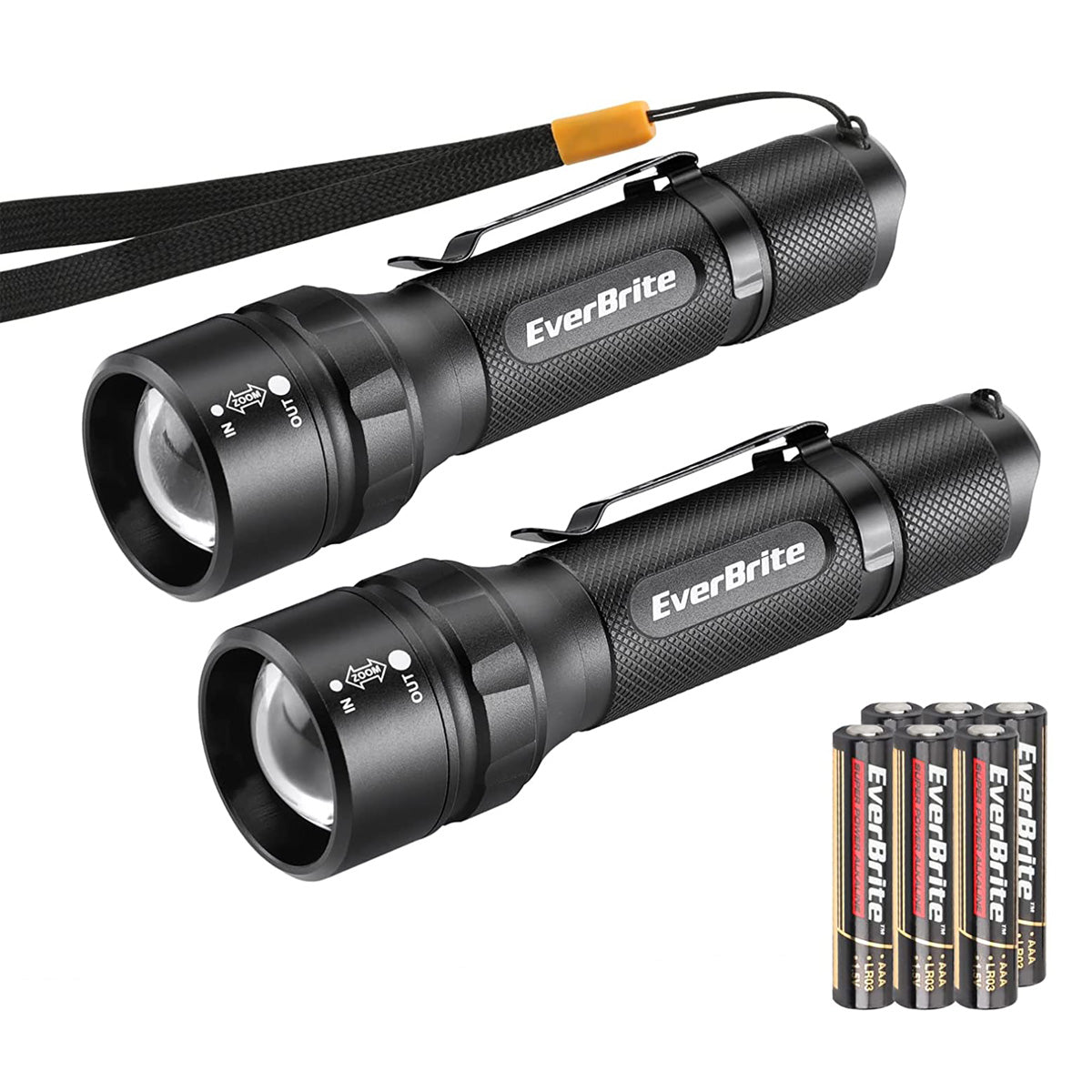 5.11 rechargeable flashlight uc3.400 p3 EverBrite 400 Lumens Aluminum LED Flashlight, 4 Lighting Modes, Zooma – everbrite